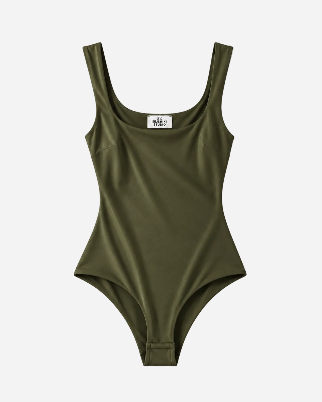 Double Lined Sleek Bodysuit Olive – SEISHIKI STUDIO