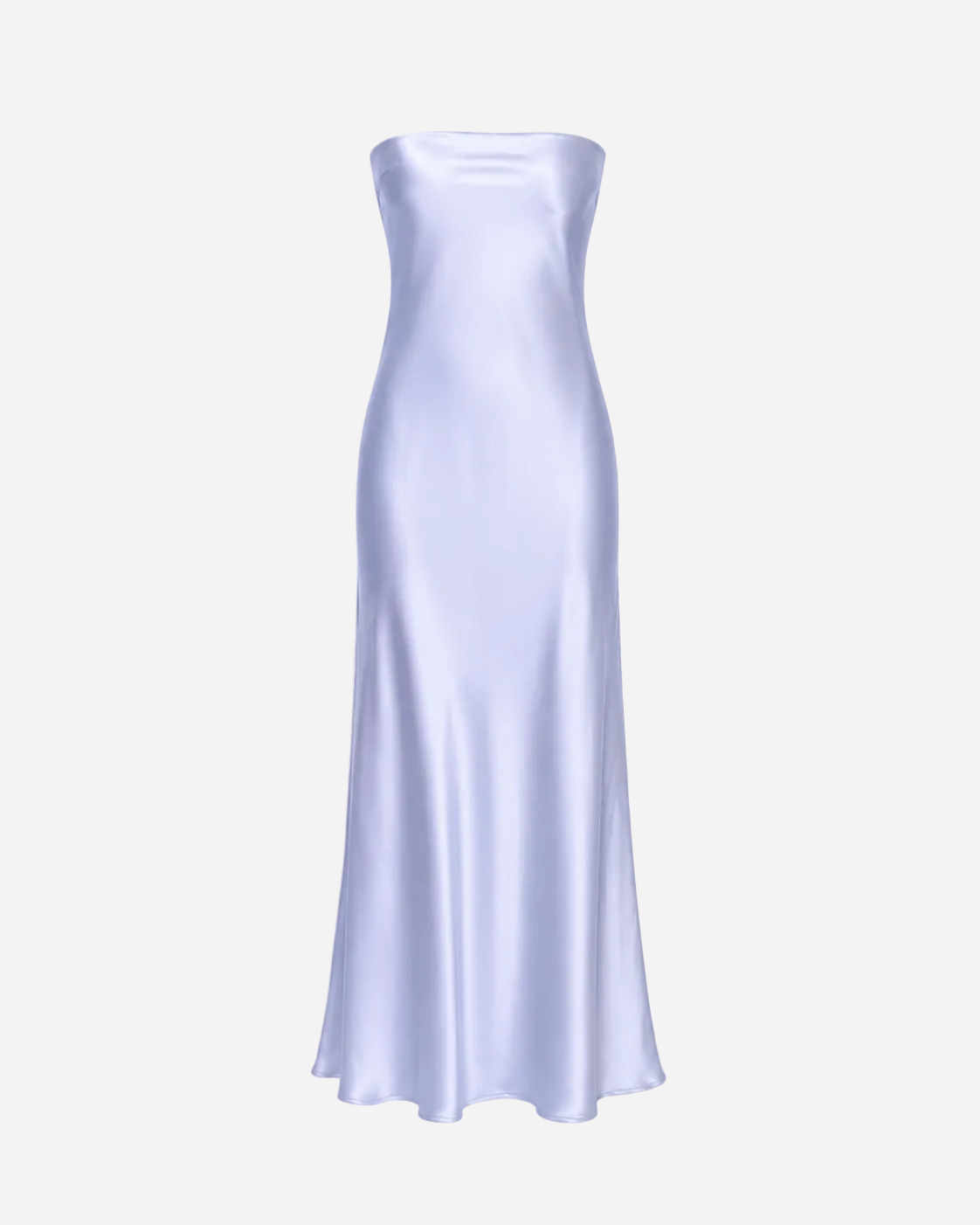 strapless silky dress lavender | SEISHIKI STUDIO