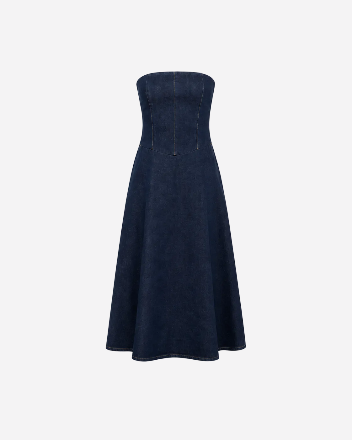 stretchy DENIM Dress DARK BLUE | SEISHIKI STUDIO