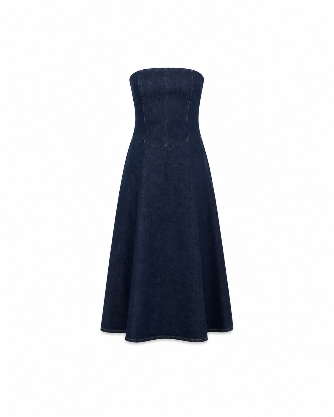 stretchy DENIM Dress DARK BLUE | SEISHIKI STUDIO