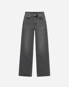 SUPER STRETCHY DARK GREY Wide Leg Jeans - INSEAM 80CM | SEISHIKI STUDIO