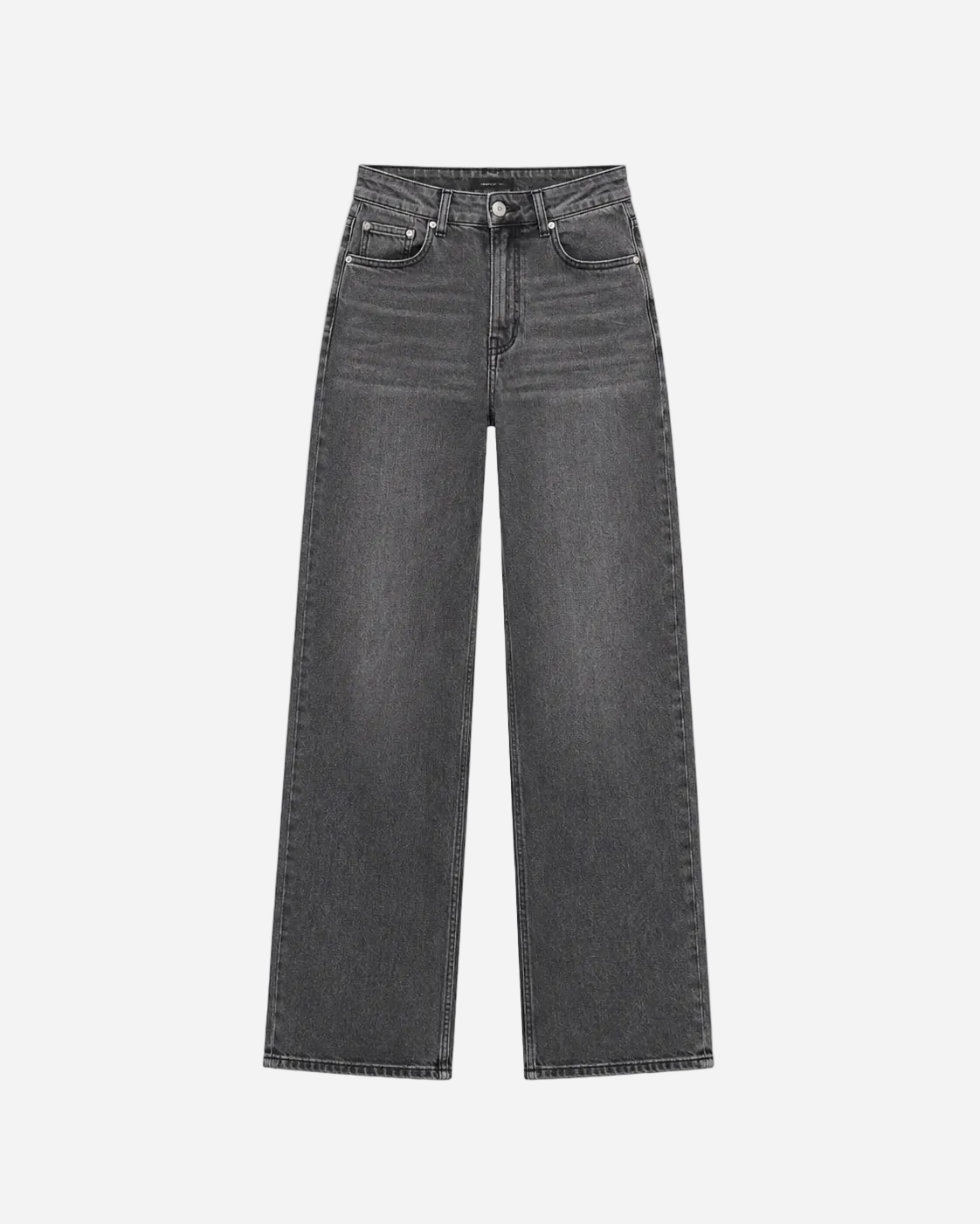 SUPER STRETCHY DARK GREY Wide Leg Jeans - INSEAM 80CM | SEISHIKI STUDIO