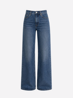 TALL STRETCHY BLUE WASH WIDE LEG JEANS - INSEAM 86CM | SEISHIKI STUDIO