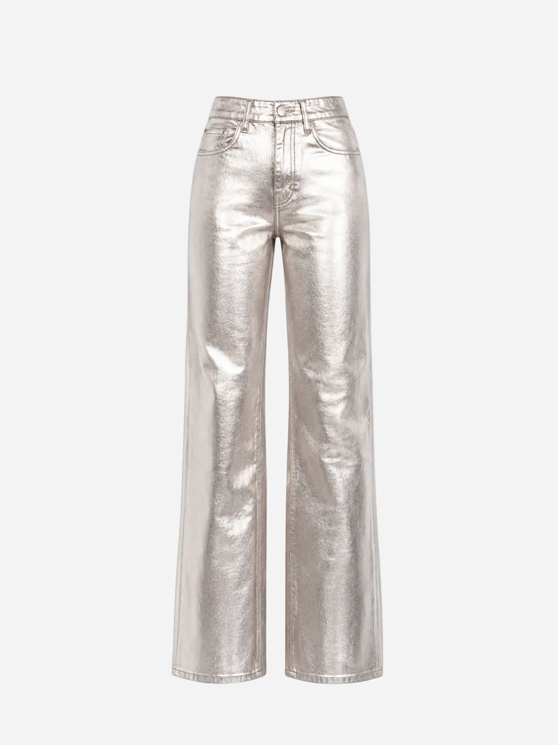 STRETCHY Faux Leather Jeans GOLD - INSEAM 80CM | SEISHIKI STUDIO
