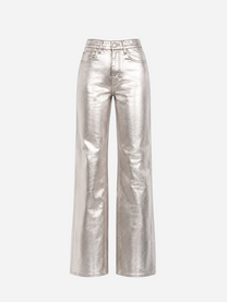 INSEAM 80CM - STRETCHY Faux Leather Jeans GOLD | SEISHIKI STUDIO