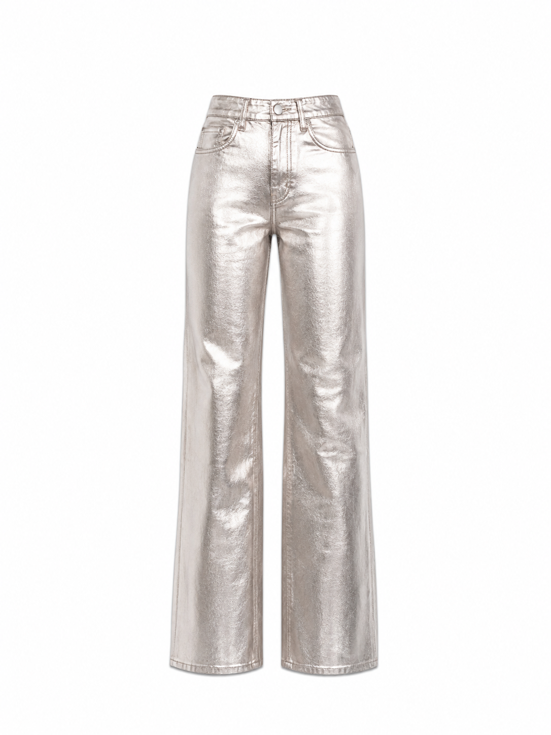 STRETCHY Faux Leather Jeans GOLD - INSEAM 80CM | SEISHIKI STUDIO