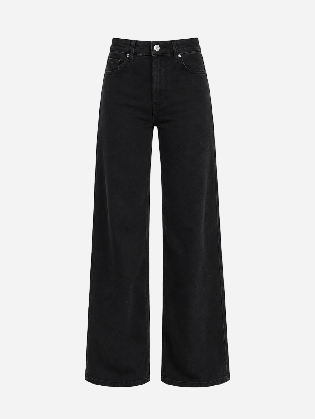TALL STRETCHY HIGH WAIST WIDE LEG BLACK JEANS - INSEAM 84 CM | SEISHIKI STUDIO