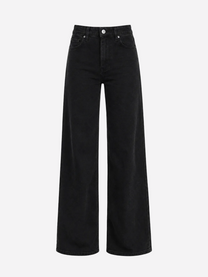 TALL STRETCHY HIGH WAIST WIDE LEG BLACK JEANS - INSEAM 84 CM | SEISHIKI STUDIO