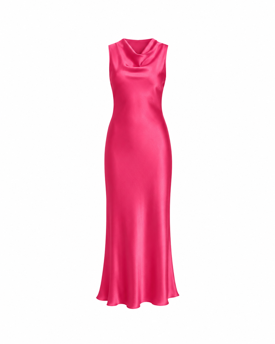 Elegant Silky OPEN BACK Special Occasion Dress PINK | SEISHIKI STUDIO