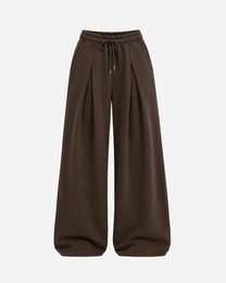 ULTRA STRETCH SEISHIKI STUDIO Relaxed Barrel Sweatpants BROWN | SEISHIKI STUDIO