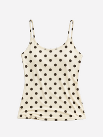 polkadot stretchy tanktop yellow | SEISHIKI STUDIO