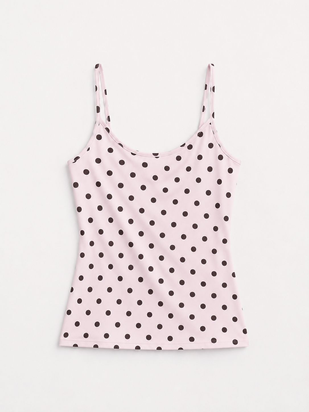 polkadot stretchy tanktop pink | SEISHIKI STUDIO
