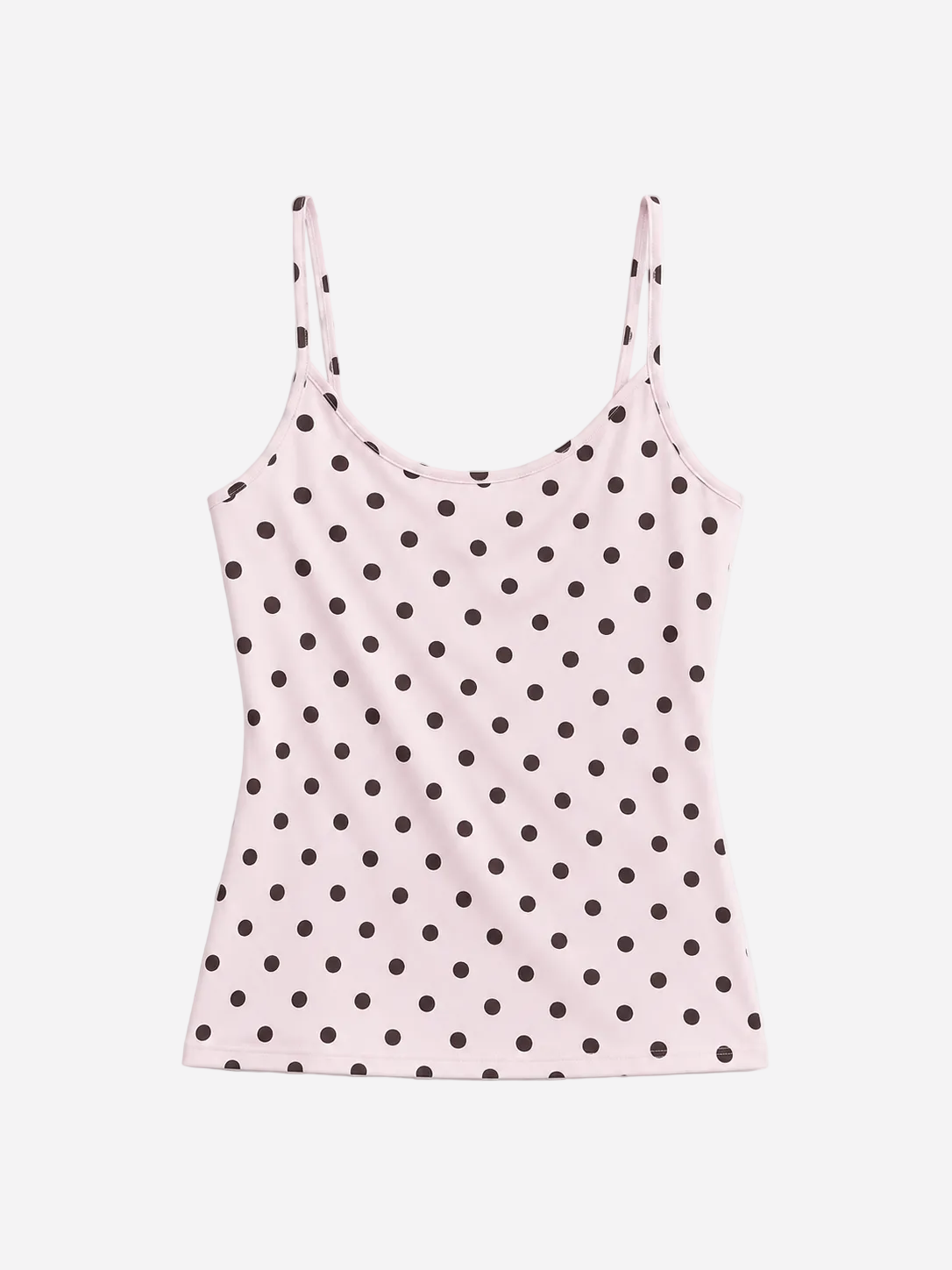 polkadot stretchy tanktop pink | SEISHIKI STUDIO