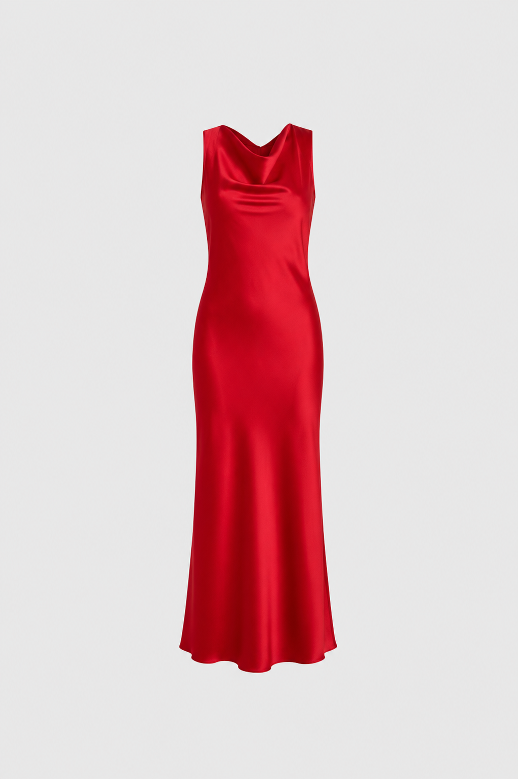 Elegant Silky OPEN BACK Special Occasion Dress RED | SEISHIKI STUDIO