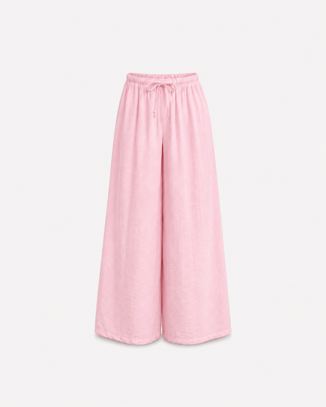 Flowy Drawstring Wide Leg Trousers Pink | SEISHIKI STUDIO