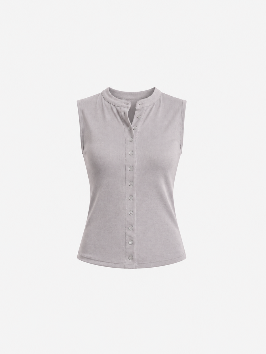 SEISHIKI STUDIO Soft Touch Button Top Grey