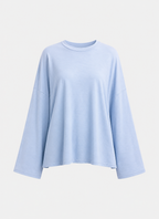 super oversized longsleeve t-shirt blue | SEISHIKI STUDIO