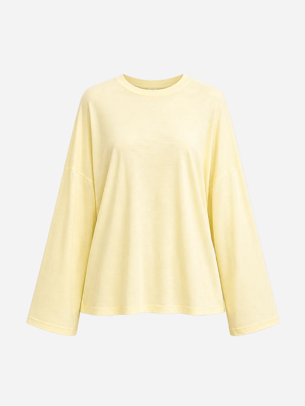super oversized longsleeve t-shirt butter yellow | SEISHIKI STUDIO