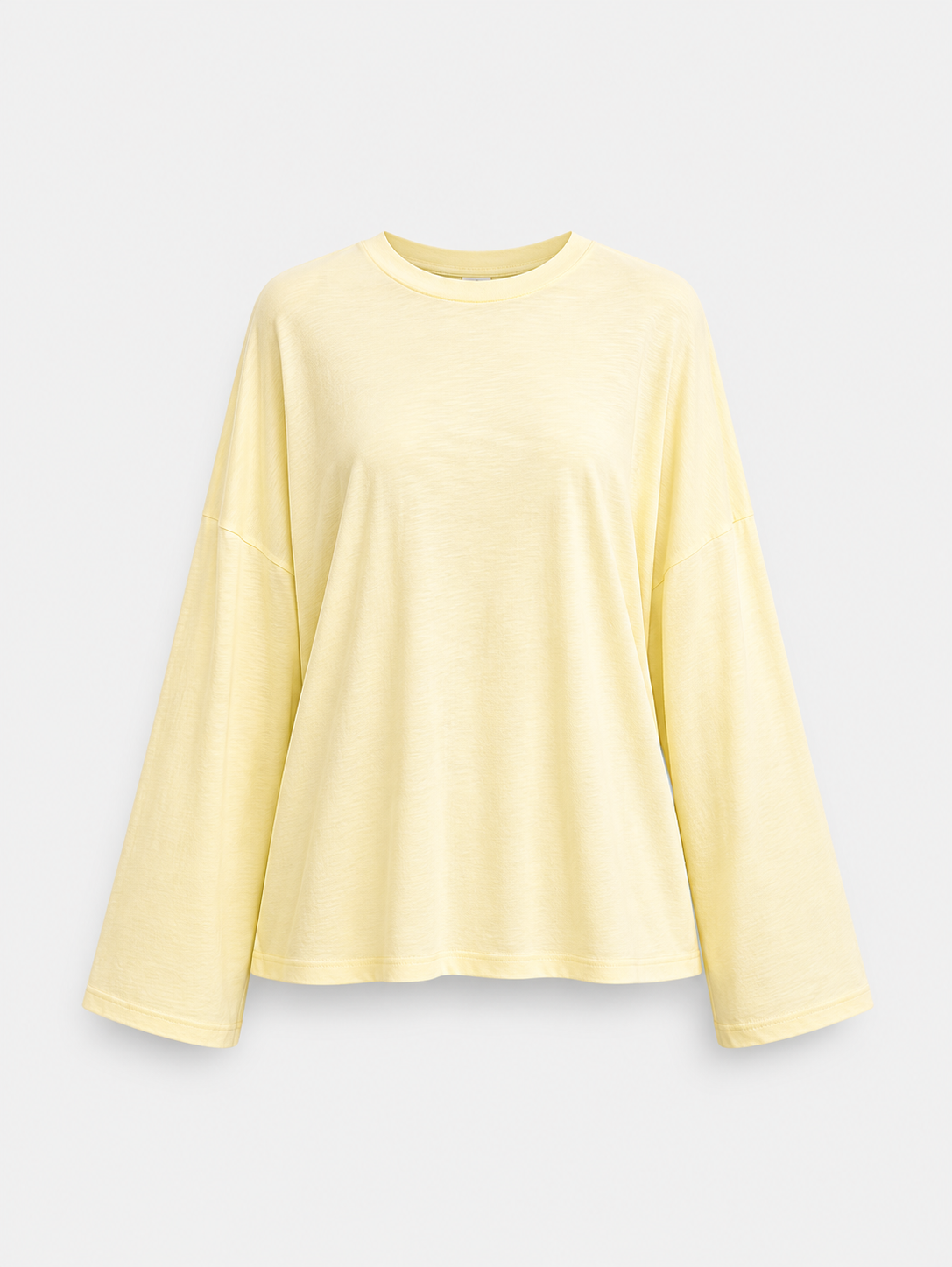 super oversized longsleeve t-shirt butter yellow | SEISHIKI STUDIO