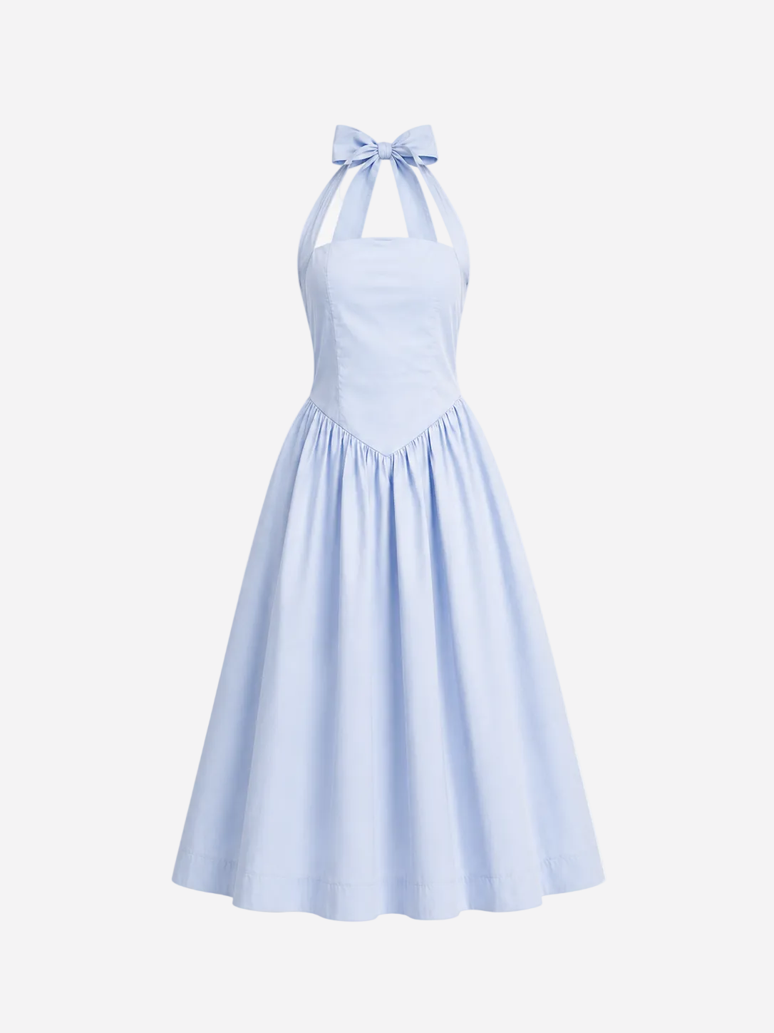 Halter neck bow dress baby blue | SEISHIKI STUDIO