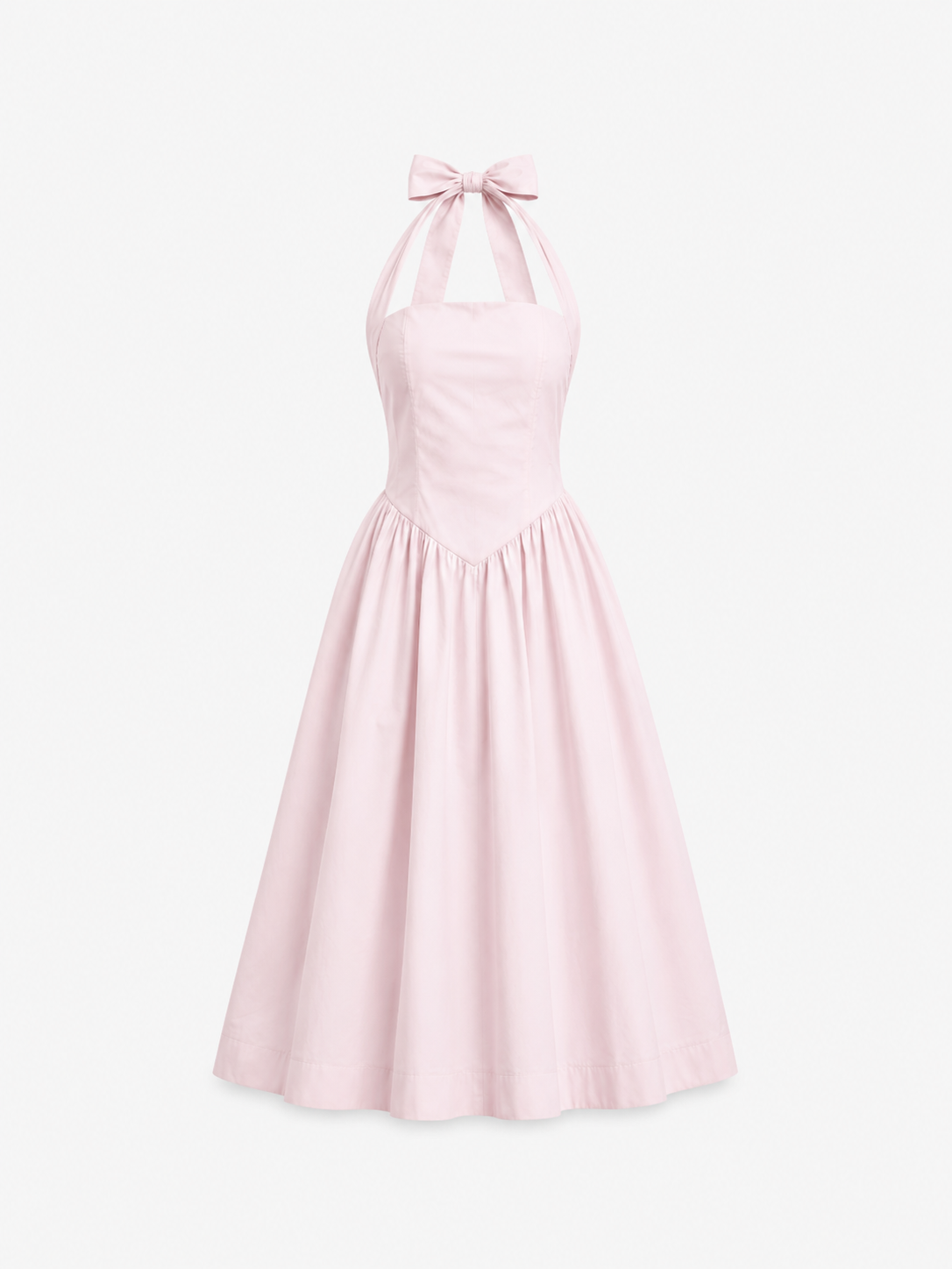 Halter neck bow dress rose | SEISHIKI STUDIO
