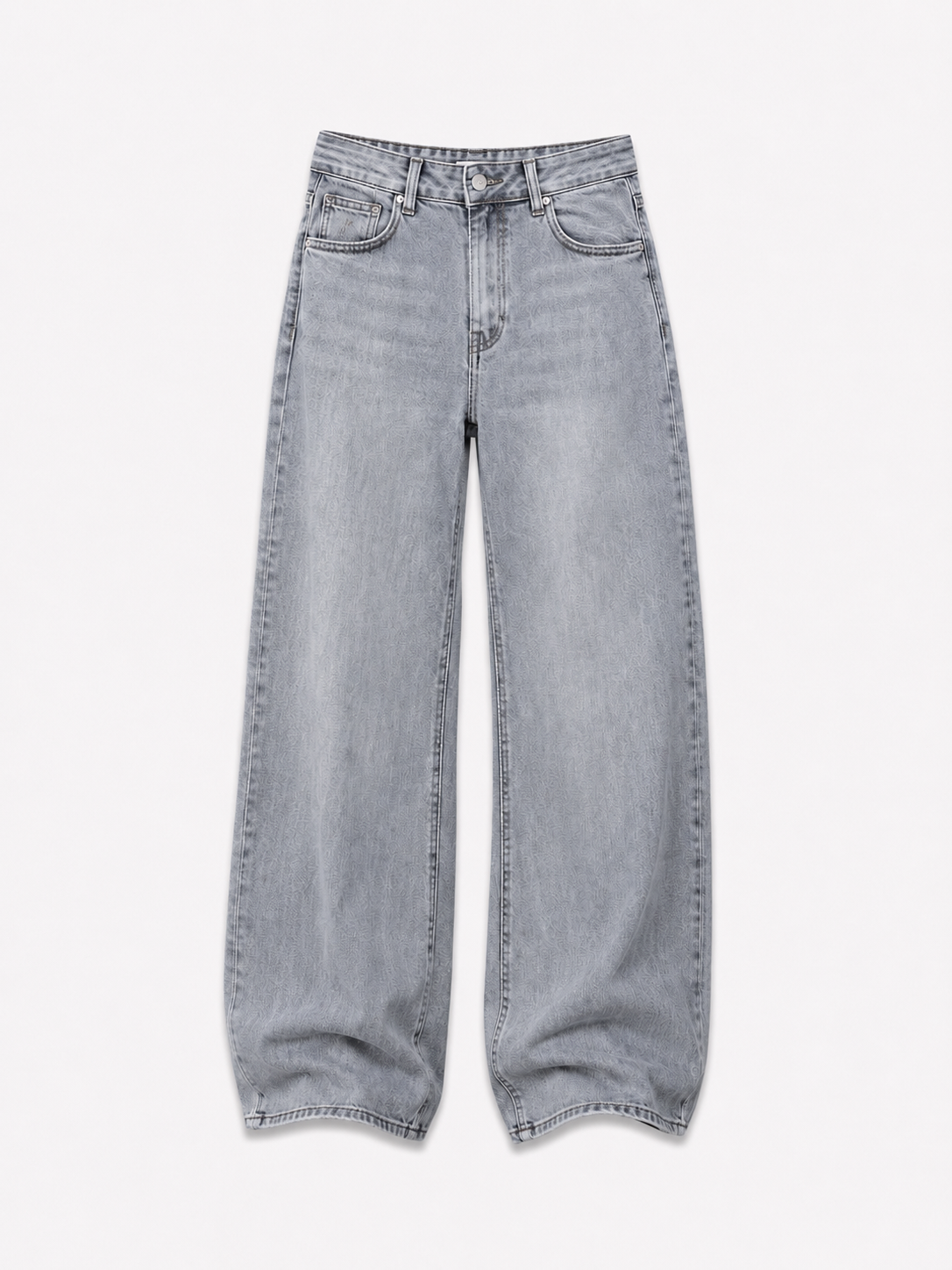 003 - THE SUPER STRETCHY WIDE LEG JEANS GREY - INSEAM 79CM - SEISHIKI STUDIO