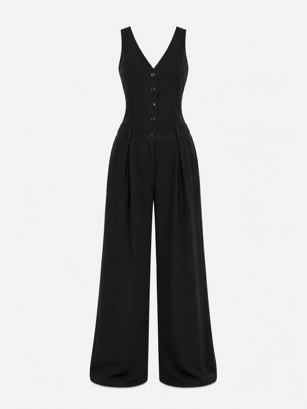 SOTO STRETCHY WAIST Jumpsuit BLACK | SEISHIKI STUDIO