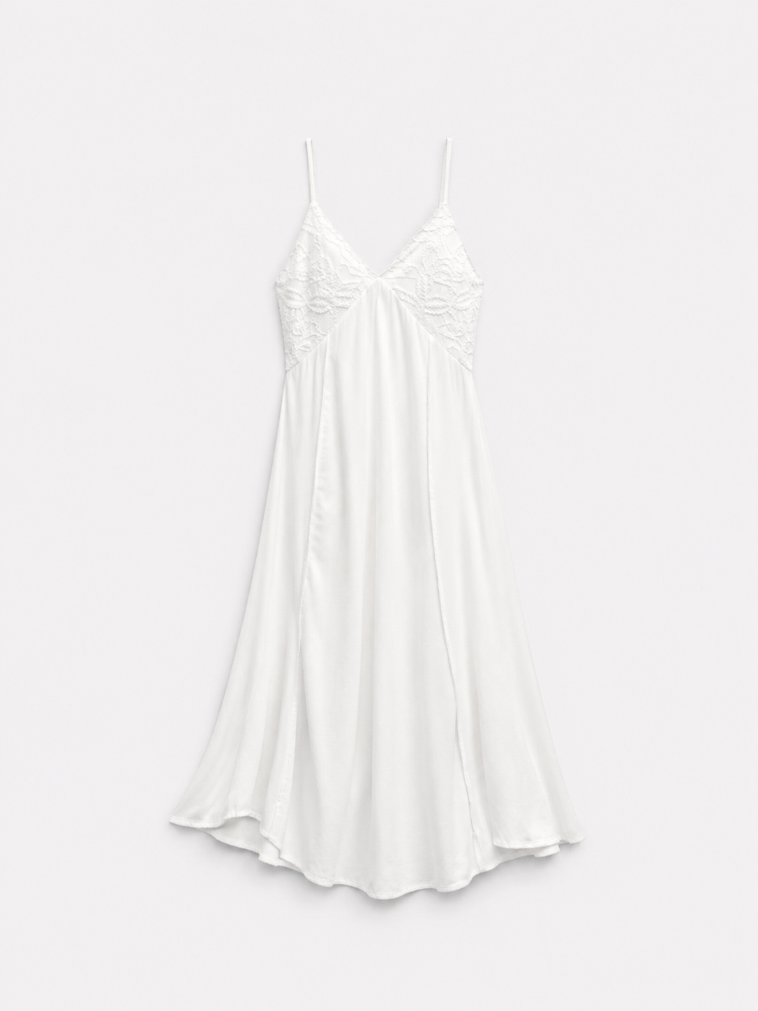 White Flowy Lace Cami Maxi Dress | SEISHIKI STUDIO