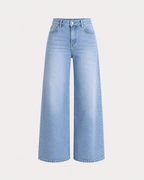 LIGHT STRETCH MEDIUM WAIST ULTRA WIDE LEG JEANS - INSEAM 78CM | SEISHIKI STUDIO