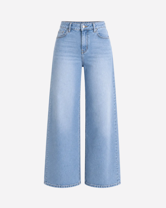 Inseam 78cm – Light Stretch - Medium Waist Ultra Wide Leg Jeans – Curvy Fit | SEISHIKI STUDIO