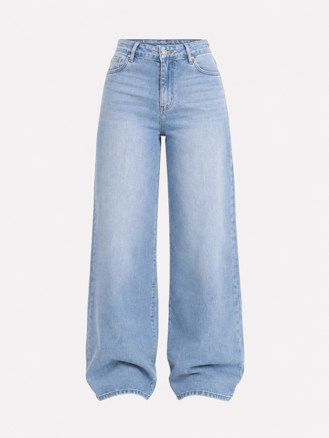 TALL STRETCHY LIGHT WASH WIDE LEG JEANS - INSEAM 86CM | SEISHIKI STUDIO