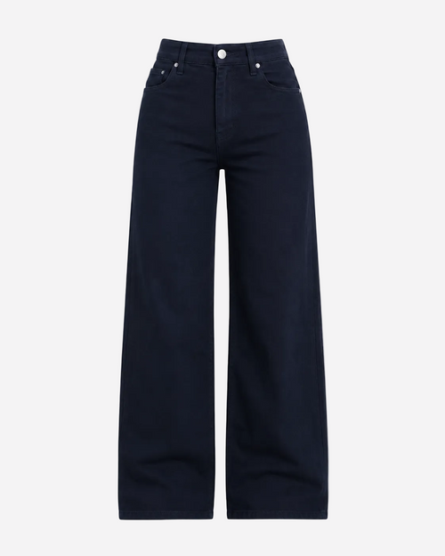 Inseam 78cm – #002 Baggy Straight Leg Stretchy Jeans Navy – Curvy Fit