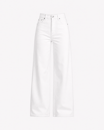 #002 - INSEAM 78CM - THE BAGGY STRAIGHT LEG STRETCHY Jeans WHITE | SEISHIKI STUDIO