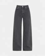 002 - THE BAGGY STRAIGHT LEG STRETCHY Jeans GREY - INSEAM 78CM