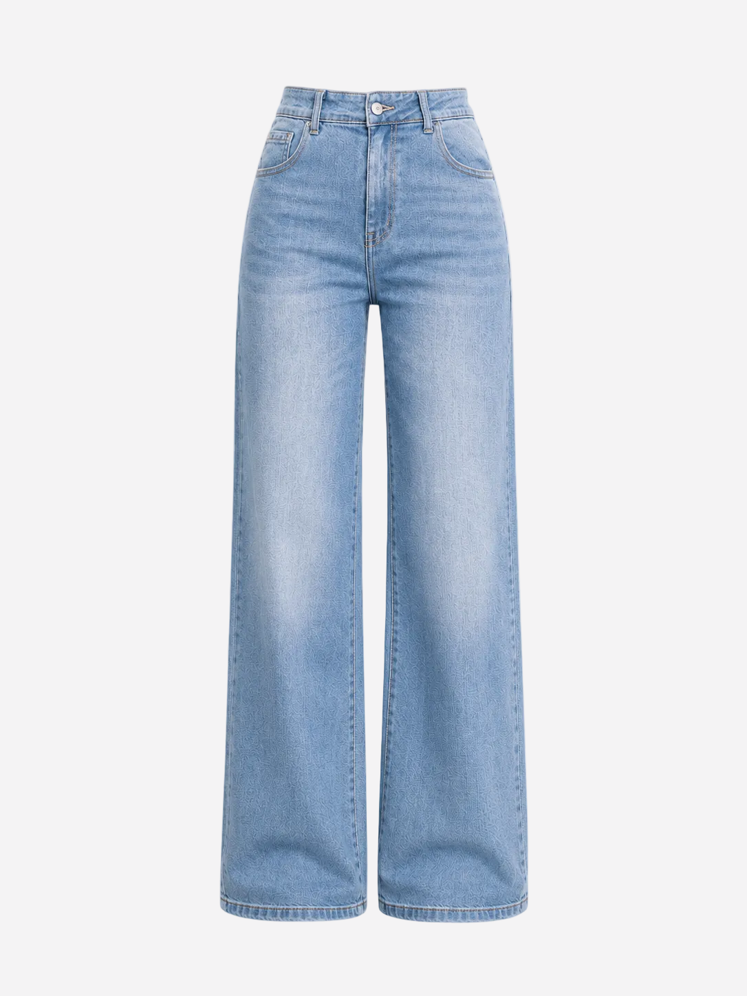 LIGHT STRETCH HIGH WAIST WIDE LEG JEANS LIGHT WASH - INSEAM 81CM | SEISHIKI STUDIO