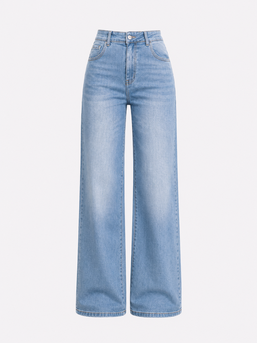 LIGHT STRETCH HIGH WAIST WIDE LEG JEANS LIGHT WASH - INSEAM 81CM | SEISHIKI STUDIO