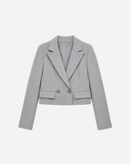 HARUKI Cropped Blazer GREY | SEISHIKI STUDIO