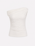 STRETCHY polkadot off shoulder top white | SEISHIKI STUDIO