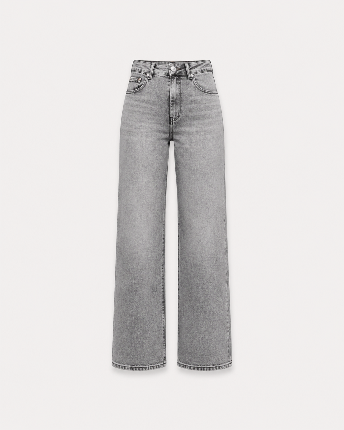 EASY FIT - SUPER STRETCH High Waist Grey Wide Leg Jeans - INSEAM 79CM | SEISHIKI STUDIO