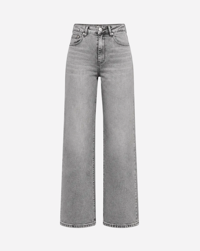Inseam 79cm – Butter Flex - Super Stretch High Waist Grey Wide Leg Jeans – Curvy Fit | SEISHIKI STUDIO