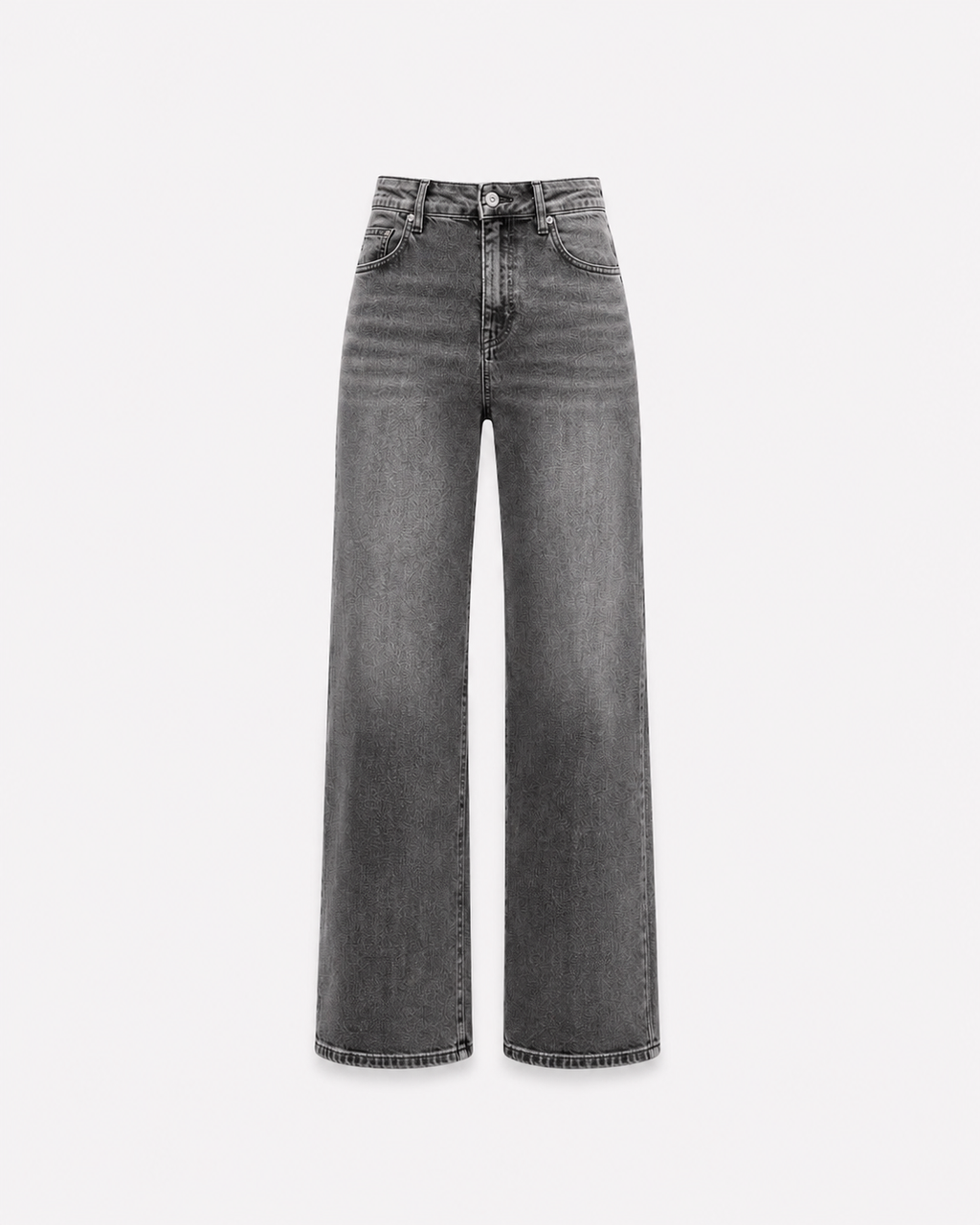 BUTTER FLEX - SUPER STRETCH High Waist Dark Grey Wide Leg Jeans - INSEAM 78CM | SEISHIKI STUDIO