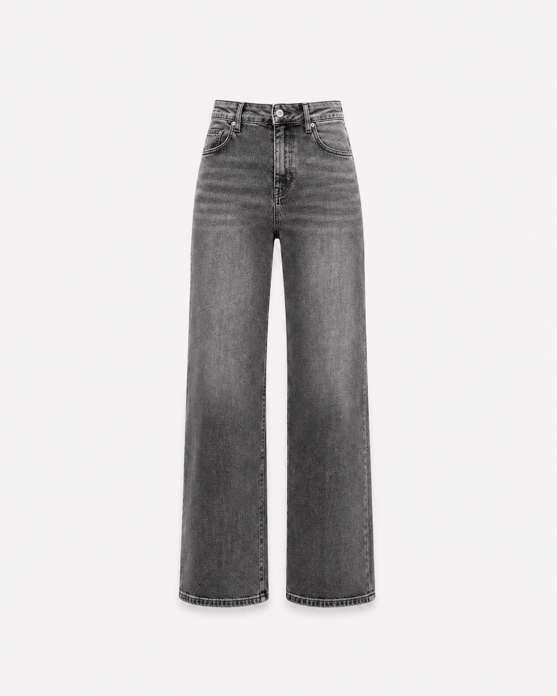 BUTTER FLEX - SUPER STRETCH High Waist Dark Grey Wide Leg Jeans - INSEAM 78CM | SEISHIKI STUDIO