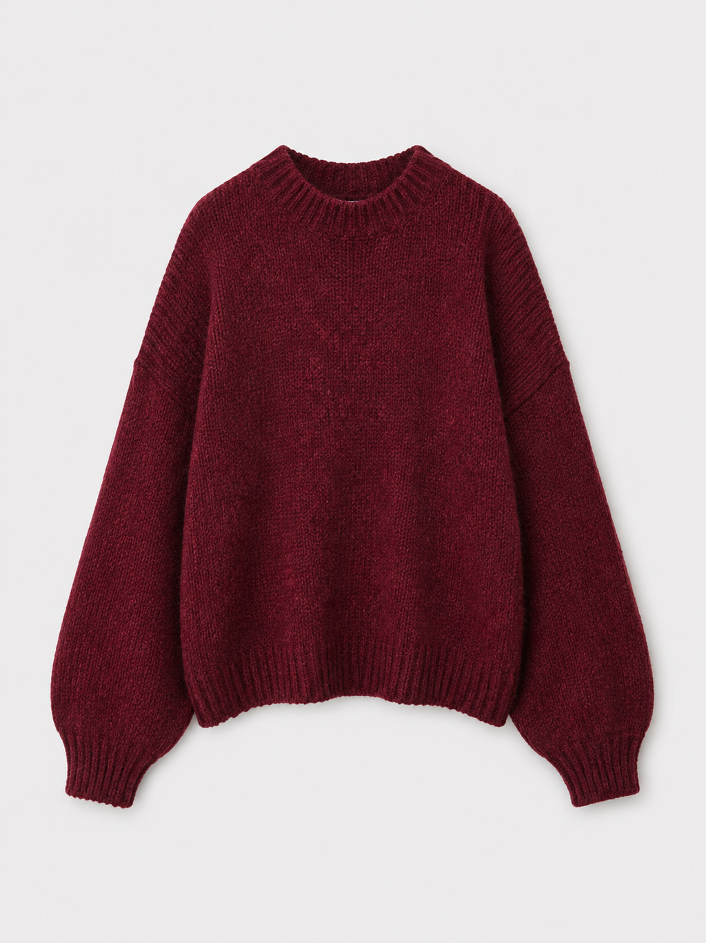 STRETCHY KONETO Sweater BURGUNDY | SEISHIKI STUDIO