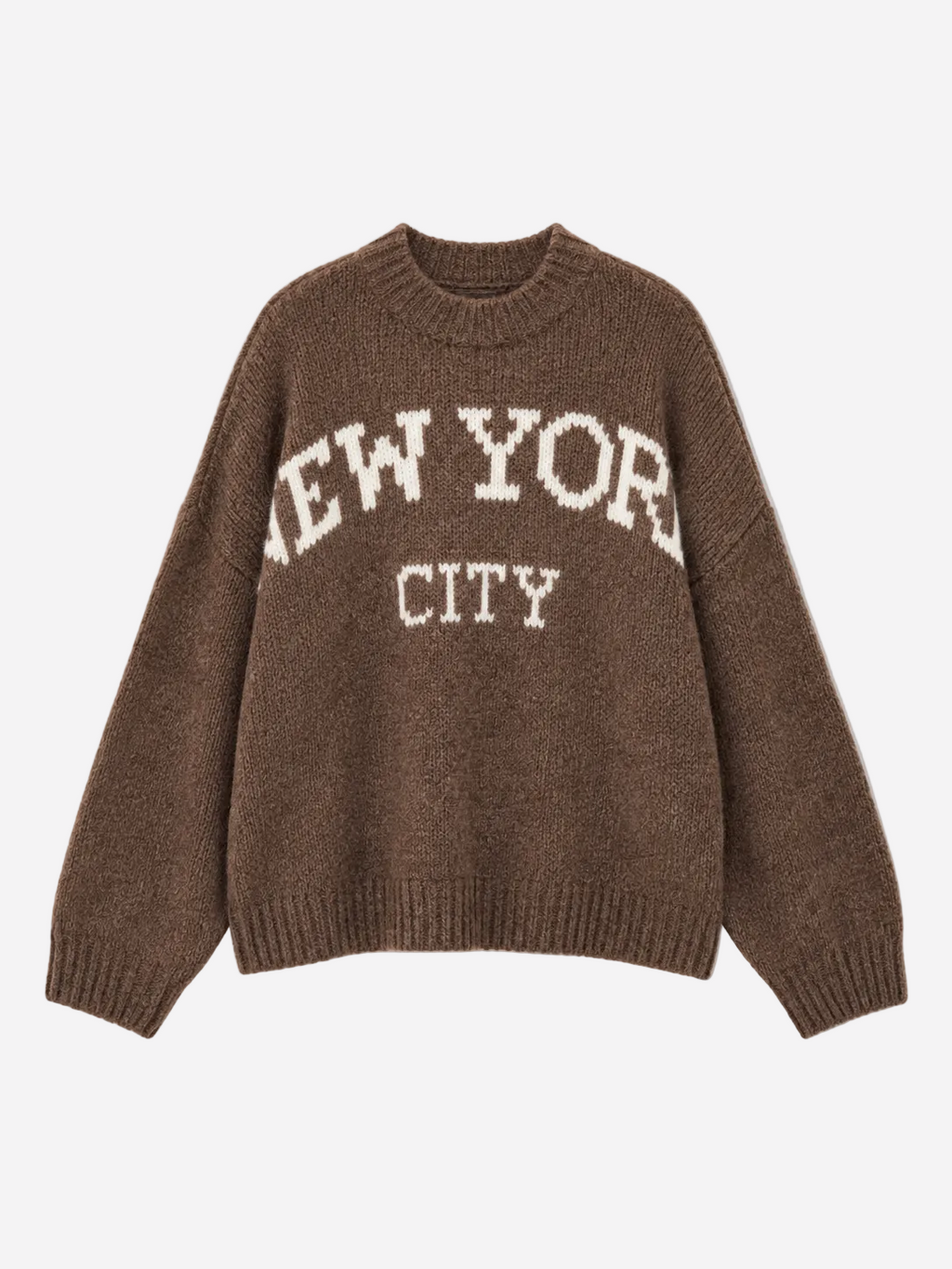 STRETCHY NEW YORK SWEATER TAUPE | SEISHIKI STUDIO