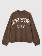 STRETCHY NEW YORK SWEATER TAUPE | SEISHIKI STUDIO
