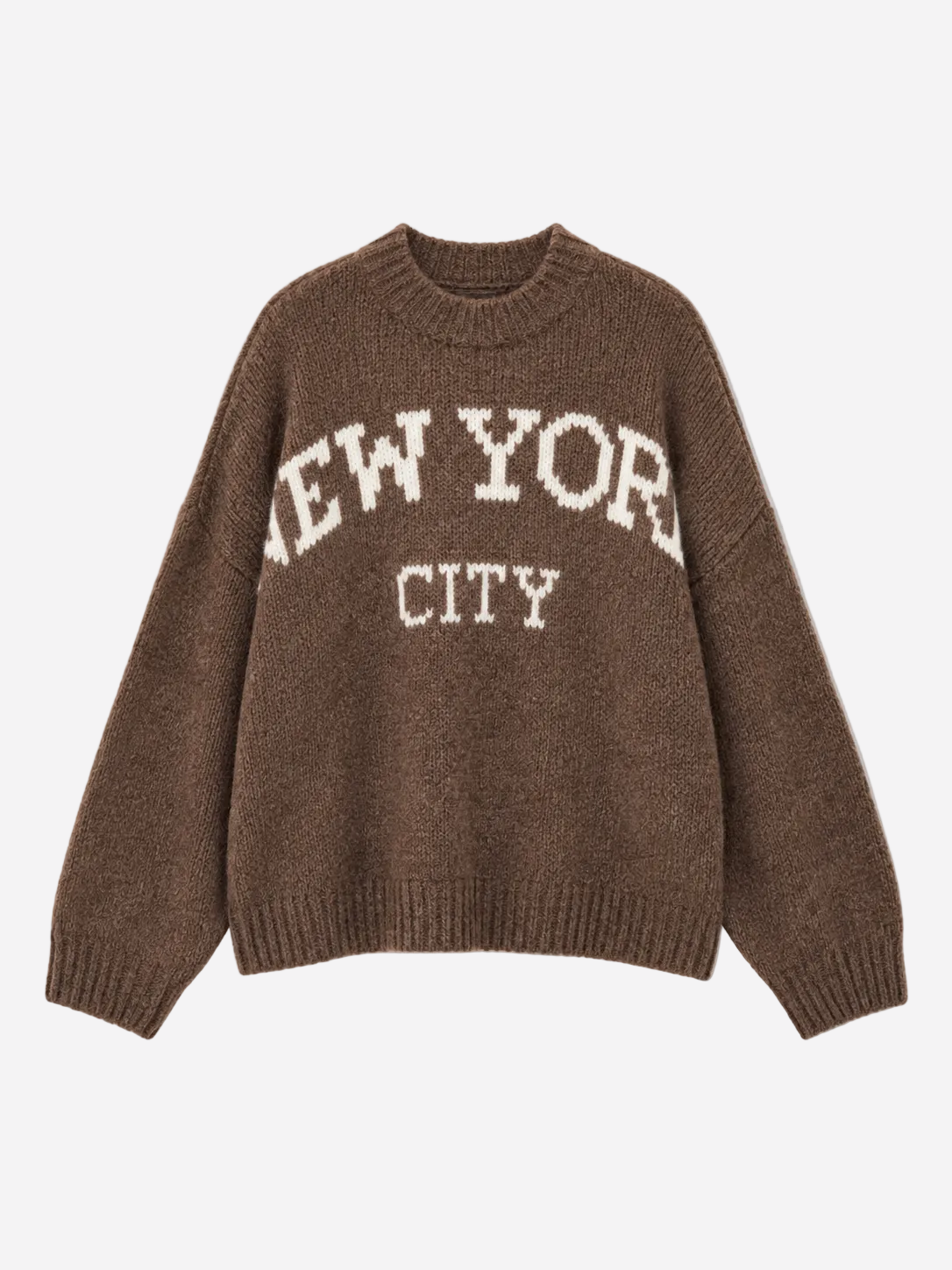 STRETCHY NEW YORK SWEATER TAUPE | SEISHIKI STUDIO