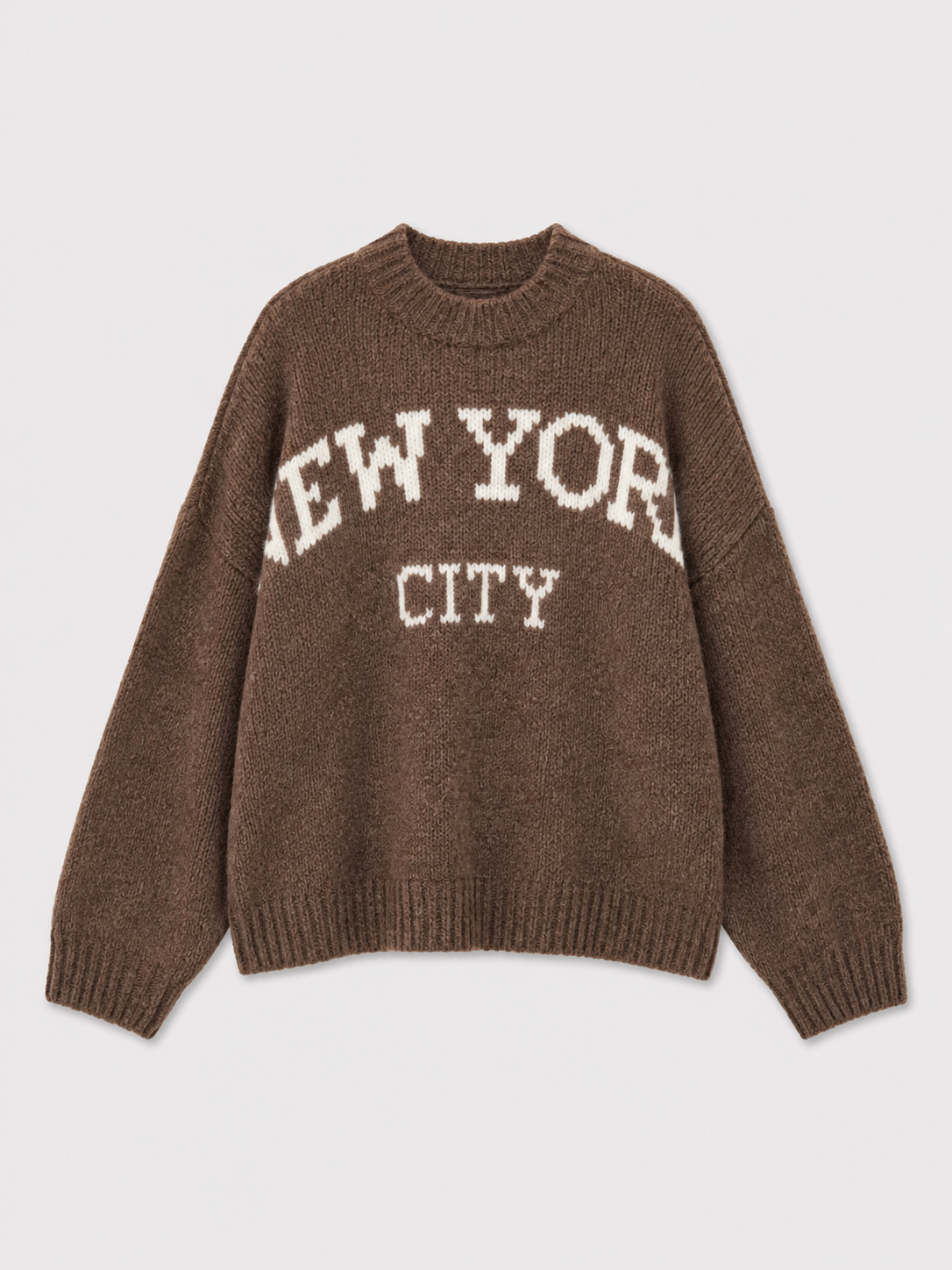 STRETCHY NEW YORK SWEATER TAUPE | SEISHIKI STUDIO