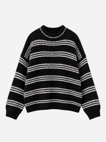 Stretchy 3 Stripe Knit Black – SEISHIKI STUDIO