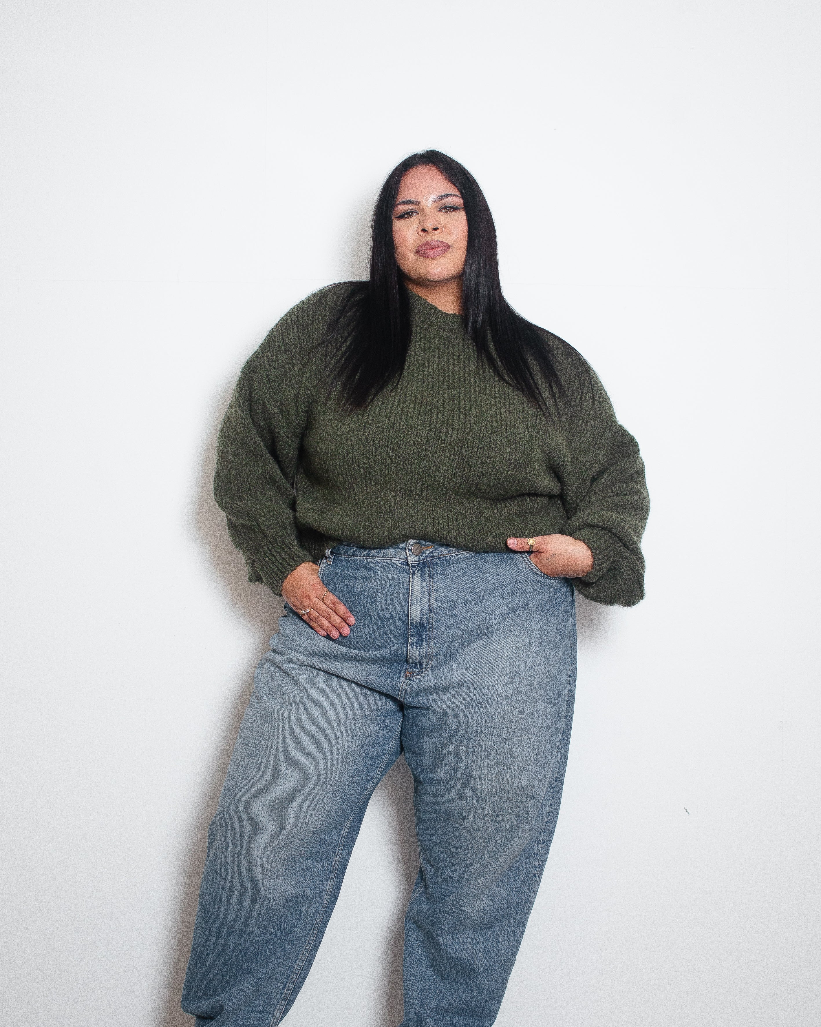 KONETO Sweater OLIVE