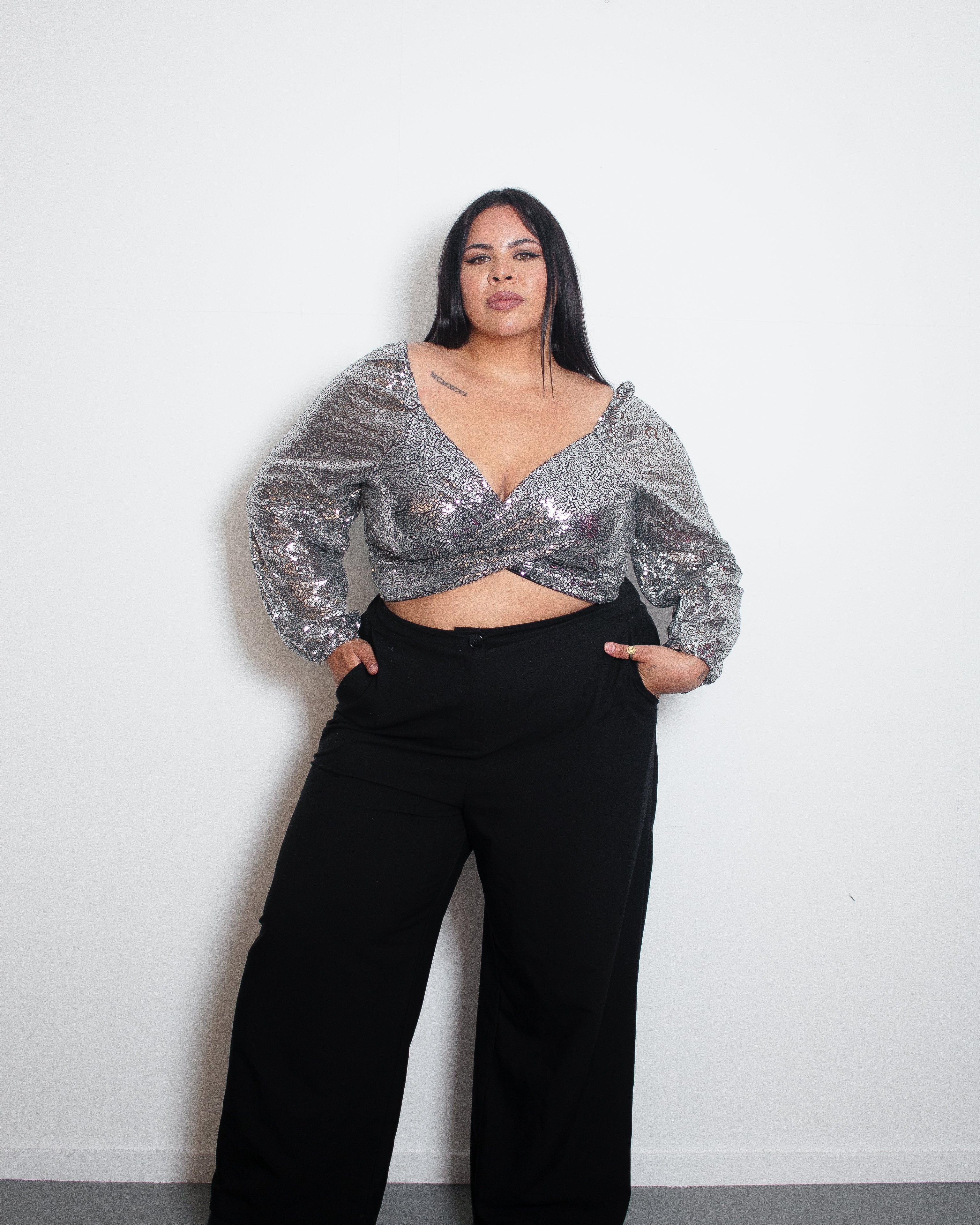 RYOTO Top DARK SILVER